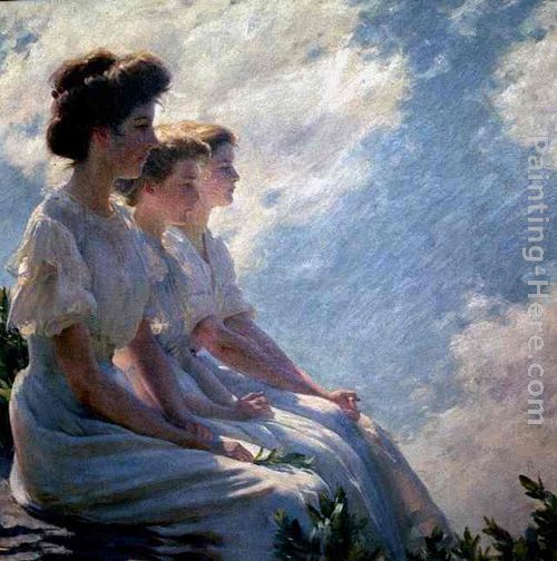 On the Heights painting - Charles Courtney Curran On the Heights art painting
